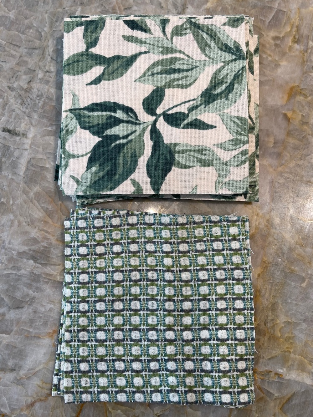 5" Inch Quilt Squares 47 count Repurposed Fabric